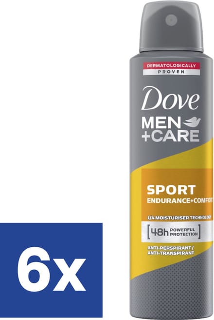 Dove Men+Care Deo Spray Sport Endurance & Comfort - 6 x 150 ml