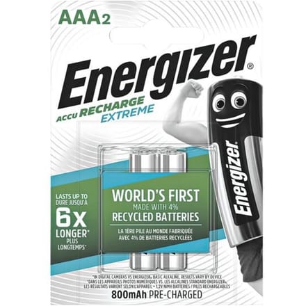 Energizer Extreme HR03 Oplaadbare AAA batterij (potlood) NiMH 800 mAh 1.2 V 2 stuk(s)