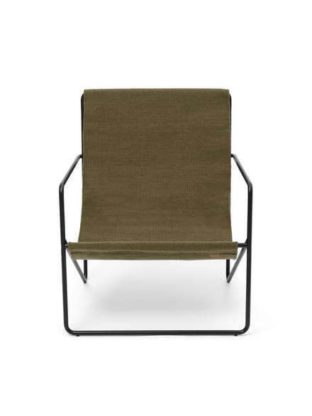 Ferm Living Desert Stoel - zwart - Olive