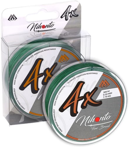 Gevlochten Vislijn 0,08 mm – 4,95 kg – 300 m – 4X – Baars & Forel – Mikado