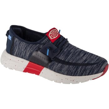 HEYDUDE - Sirocco Sport Mode Heren Sneakers Navy/Grey - Maat 40