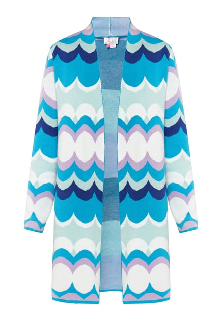 IZIA Vest Dames Blauw Veelkleurig