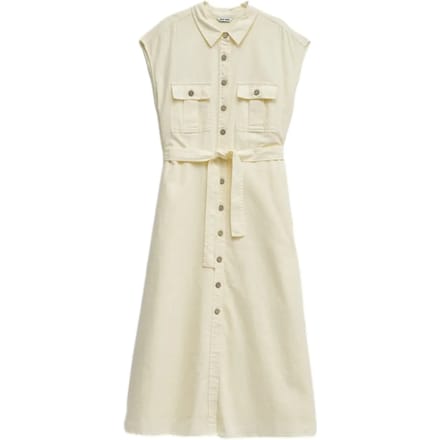 Damesjurk met linnen overhemd Salsa Jeans Midi