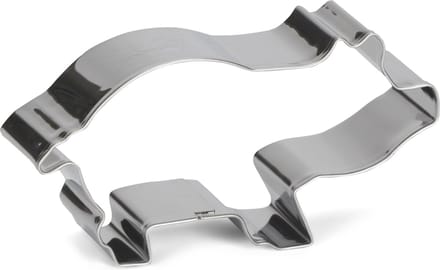 uitsteekvorm Varken 8 cm RVS zilver