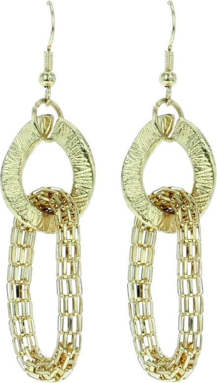 Behave - Oorhangers ovaal goudkleur - elegant avondstijl