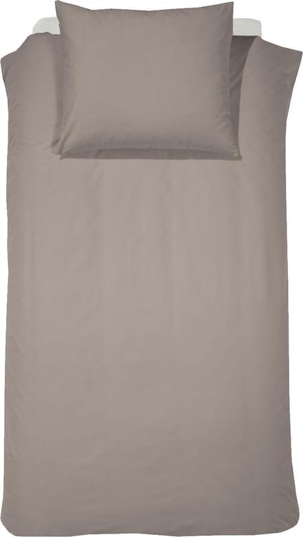 Cinderella Weekend Dekbedovertrek - 1 Persoons - Katoen - 140x200/220 cm - Taupe + 1 kussensloop 60x70