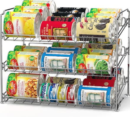 Stapelbaar Kan Rack Organizer - Efficiënte Ruimtebesparing voor Keuken