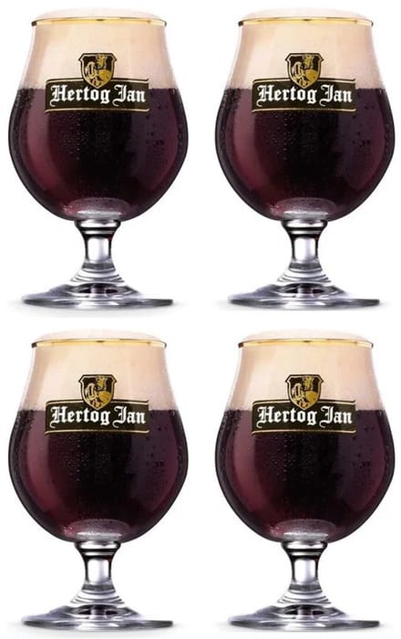 Hertog Jan Bierglazen - Bierbokalen 250 ml - 4 Stuks