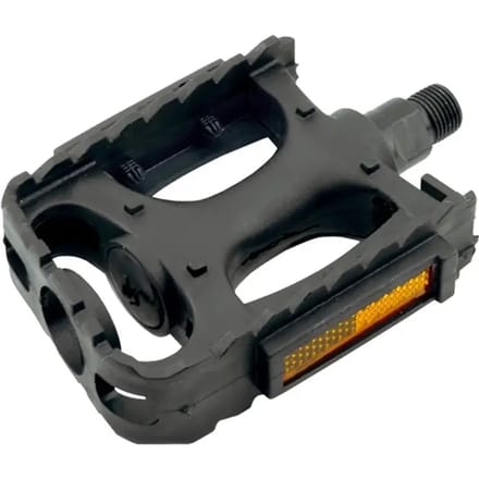Fiets pedalen met reflectoren, 9/16" schroefdraad, zwart, 1 paar