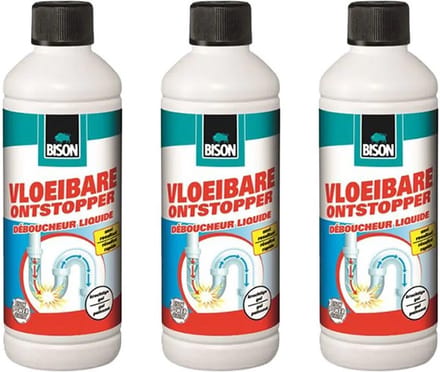 Bison® vloeibare ontstopper - 3 stuks - + GRATIS KD Hanschoenen
