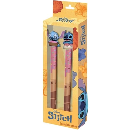 Karactermania - Disney - Lilo & Stitch - Pack van 2 Uitwisbare Gelpennen