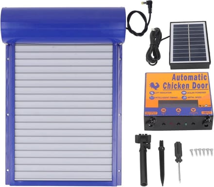 Automatische Kippenhok Deur met Timer en Zonnepaneel