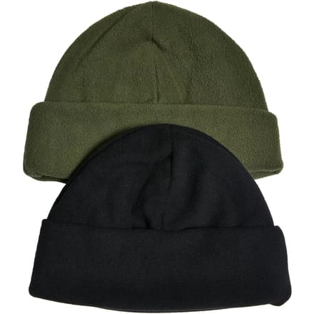 Urban Classics - Fleece 2-Pack Beanie Muts - Groen/Zwart
