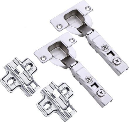 Keukenfront scharnier met hydraulische demper voor zware en dikke kastdeuren - Set van 2 zachte sluitingen voor optimale functionaliteit