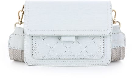 Michelle Bags & Accessoires - Damestas - Lichtblauw Jeans - met luxe sierriem