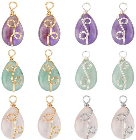 SPHProducts - Edelsteen Charms - Natuurlijke Gemengde Steen Hangers