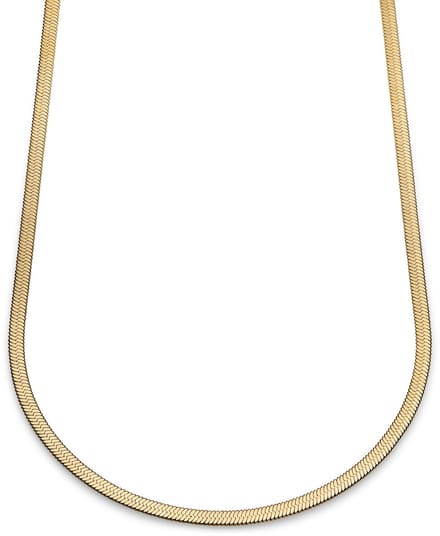Essentials | 4 mm Goudkleurige Ketting met Visgraatschakels