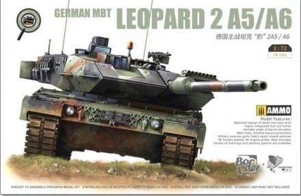Border Model Modelbouwpakket Militaire voertuigen - TK7201 German MBT Leopard 2A5/A6 Tank Plastic - 1:72 - Modelbouw