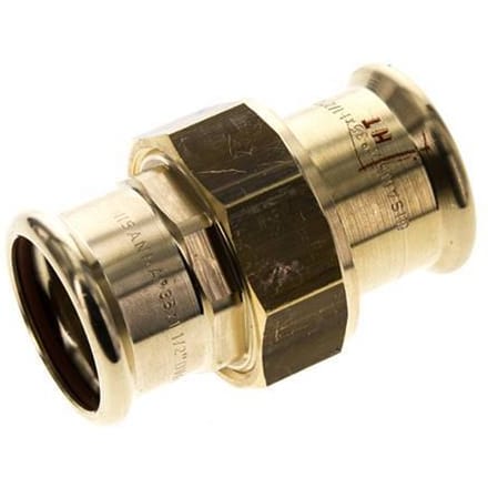 Perskoppeling wartelmoer - 35mm Persmof - Koperlegering Vlakke Afdichting