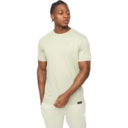 Crosshatch Mannen Preece T-Shirt (Licht Olijfgroen)