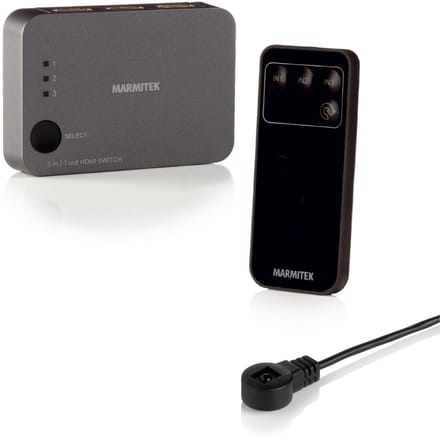 Marmitek Connect 310 UHD 2.0 HDMI Switch / HDMI schakelaar - 4K 60Hz - 3 in 1 uit