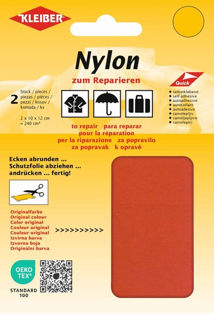 Zelfklevende nylon-reparatielappen, oranje