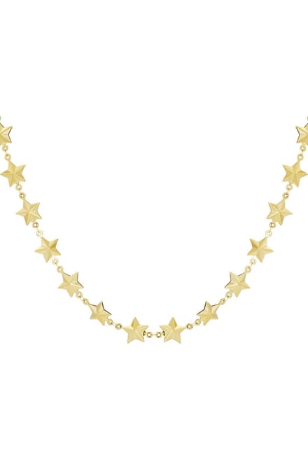 Bijoutheek Collier Chain Of Stars Goud