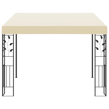 Wandgemonteerd Paviljoen 3x3x2.5 m Crèmewit