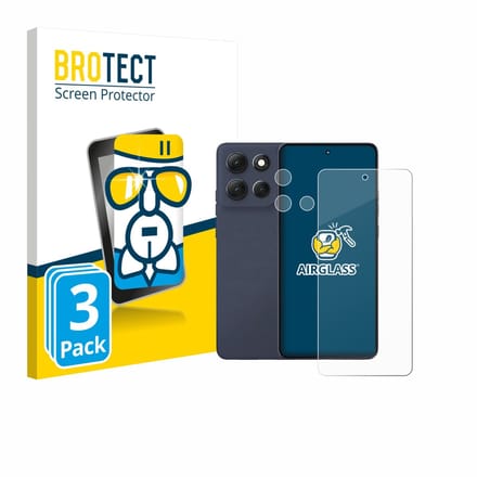 Screenprotector 3 Stuks voor Motorola Moto G86 (Voor+Camera) Beschermglas transparant