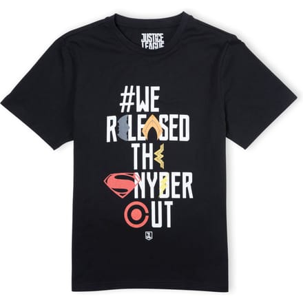 Justice League We Released The Snyder Cut Icons Unisex T-Shirt - Black - M