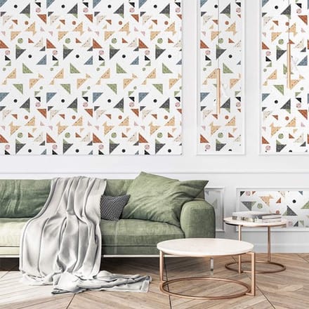 Allecto - Zelfklevende Terrazzo Effect Meubel Stickers voor Muren en