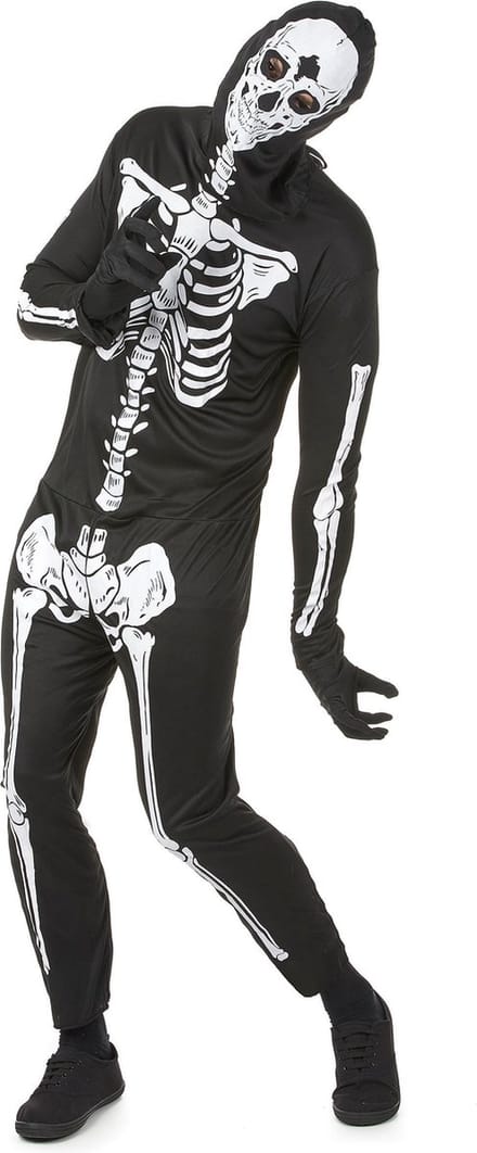 Vegaoo - Halloween skeletten kostuum voor mannen
