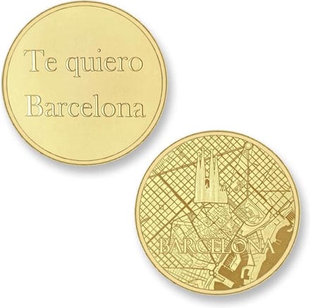 Mi Moneda BAR-02 Del Mundo - Barcelona goudkleurig Large