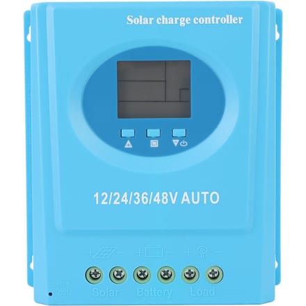 MPPT Zonne Laadregelaar 12V 24V 36V 48V Auto Efficiënte Conversie Zonne Laadregelaar voor LiFePo4 Verzegelde Gel 150A blue
