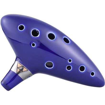 12-gaats Ocarina keramische alt-C-schipfluit blaasmuziekinstrument blue
