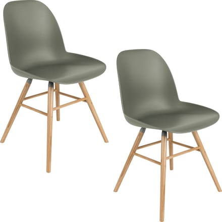 Zuiver Albert Kuip Eetkamerstoelen Groen - Set van 2