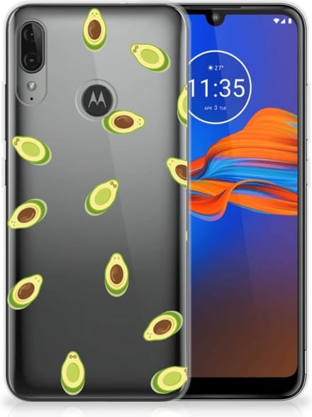 Motorola Moto E6 Plus Siliconen Case Avocado