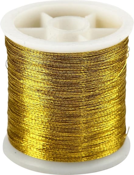 Naaigaren, dikte 0,15 mm, goud, 100 m/ 1 rol