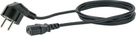 Schwaiger Schuko/C13 M/F 1.8m Zwart 1,8 m Netstekker type F C13 stekker