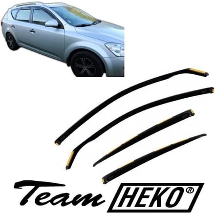 J&J AUTOMOTIVE | Heko Deflecteurs d'air Déflecteurs de Vent Pour Kia Cee'D 5P. Berlina 2007-2012