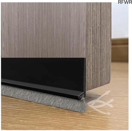 RFWR® Deurborstelstrip 100 cm - Zelfklevende Tochtstopper voor deuren, Flexibele Silicone, Multifunctioneel