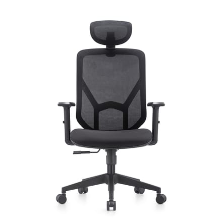 Bureaustoel / draaistoel BLACORE netstof/stof zwart mybuero