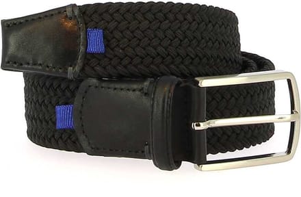 CL Blue Line Stretch Riem - Zwart
