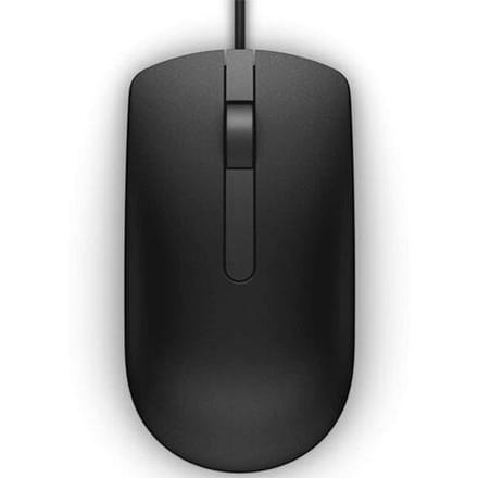 Dell Wired Mouse - MS116 - Black - Muis - Optisch - 2 knoppen - Zwart