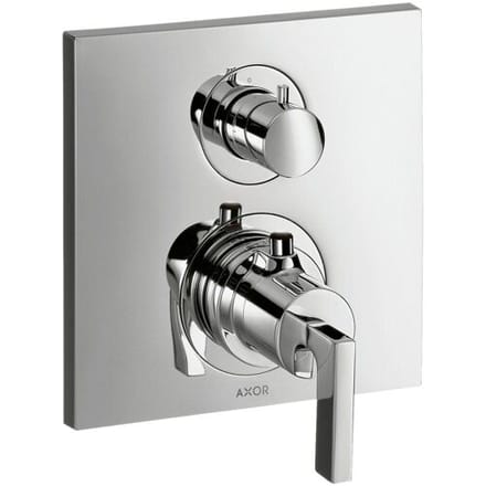 AXOR Citterio thermostatic mixer, lever handle, concealed waste and diverter