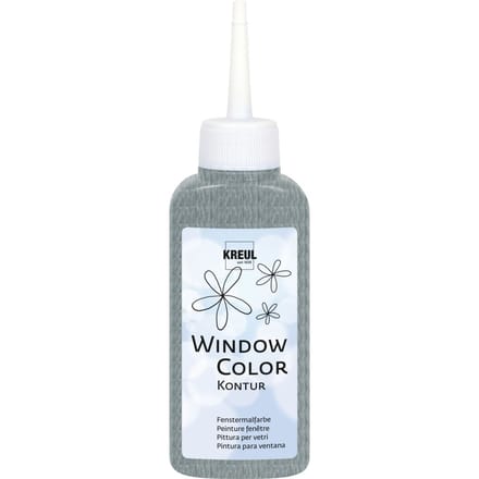 KREUL Window Color Contourkleur, 80 ml - Zilver