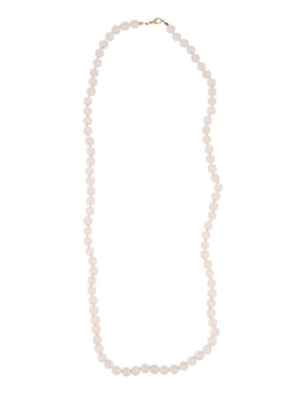 Roze kwarts 8mm kralen ketting 80 cm