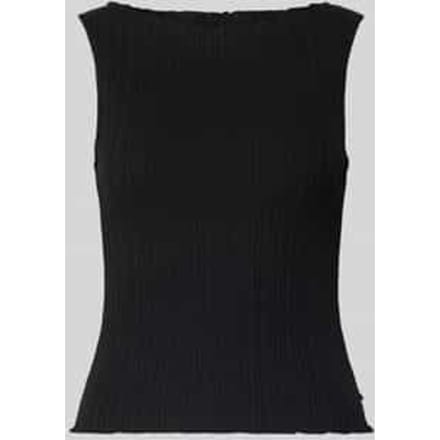 slim fit top met structuurpatroon