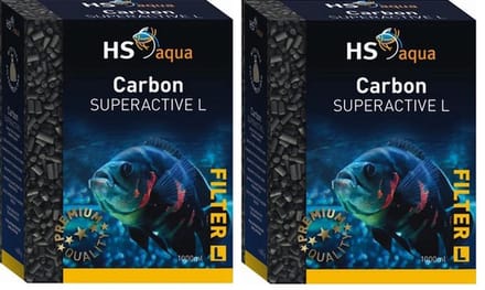 HS-aqua - Carbon Superactive L - Hoogwaardige Actieve Kool - Inhoud: 1 Liter - 2 stuks
