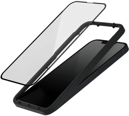 Rhinoshield, Screenprotector geschikt voor iPhone 13 / 14 - 3D Anti-Shock & Anti-Blue Light (Flexible), Transparant